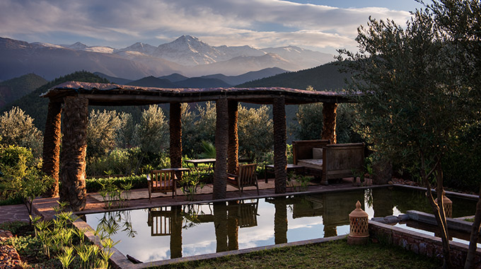 Between its serenity and scenery, Kasbah Bab Ourika is beloved among wellness seekers and photographers—thus the series of yoga, detox and photography retreats on the 2021 calendar. | Photo courtesy Kasbah Bab Ourika