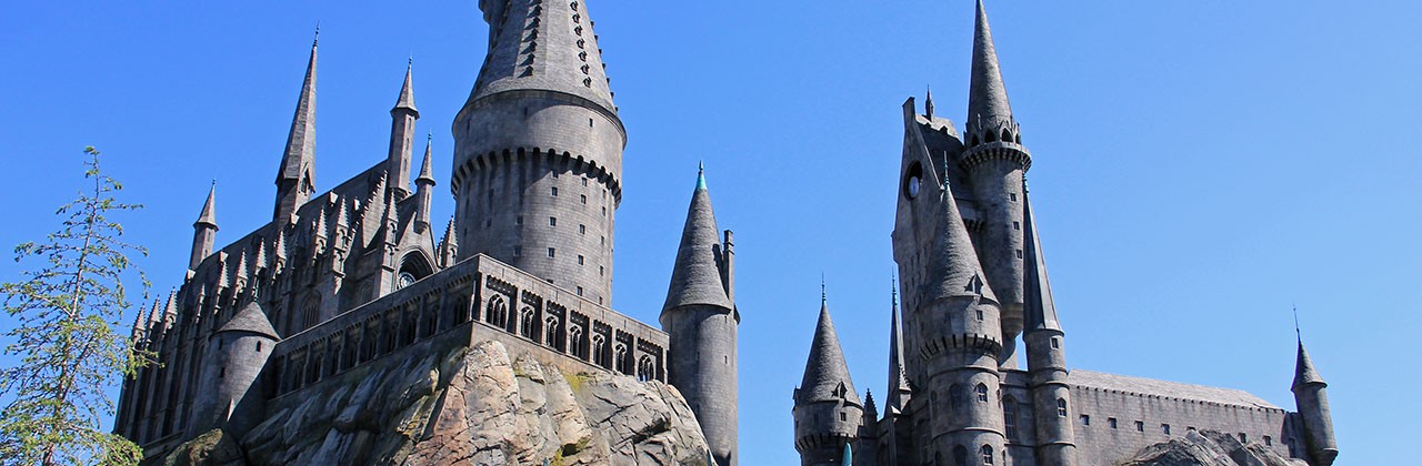 Hogwarts Castle in the Wizarding World of Harry Potter at Universal Studios Hollywood