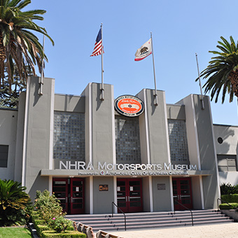 DSC_0473 Exterior of the Wally Parks NHRA Motorsports Museum