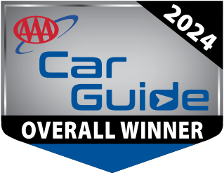 Winner badge for the SUV category in the 2023 AAA Car Guide