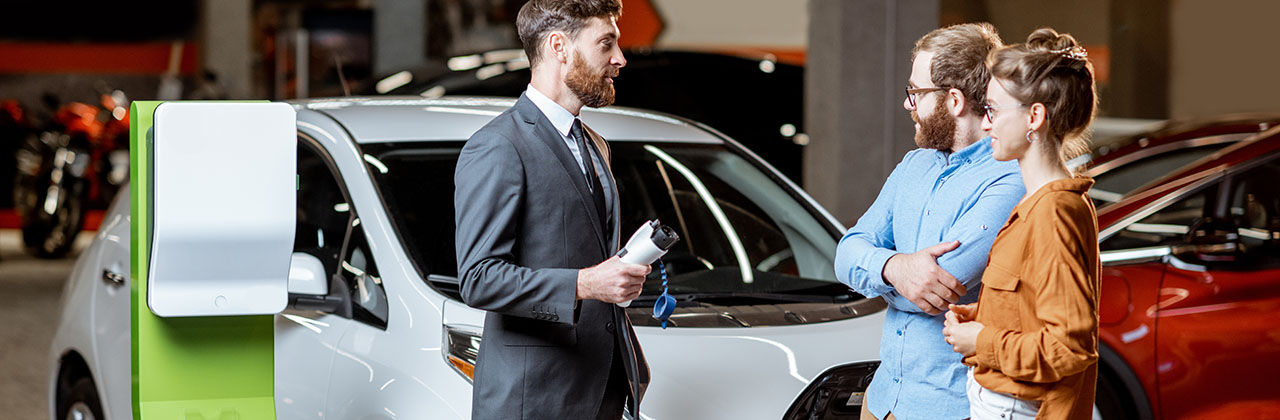 Used electric car sales dealership