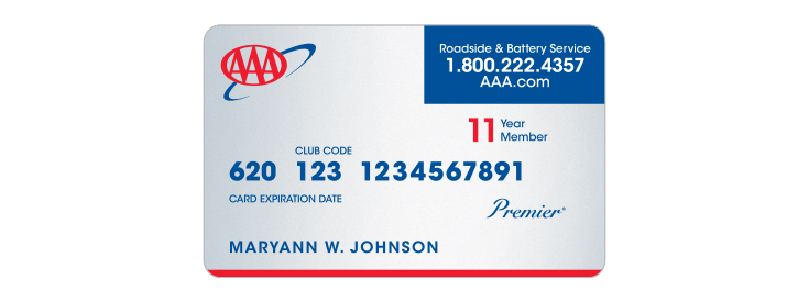 AAA Premier membership card