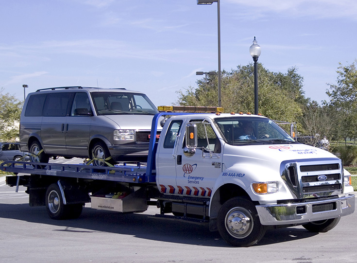 Flatbed driver with member