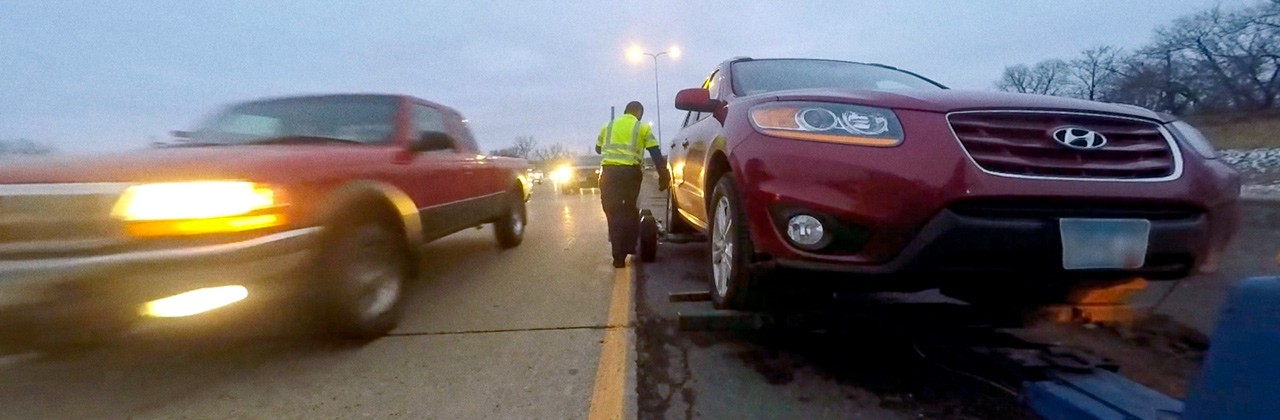 Slow down for emergency vehicles