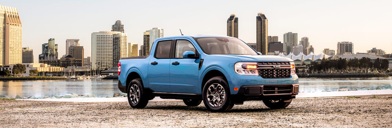 2022 Ford Maverick Hybrid XLT. Preproduction vehicle with optional equipment shown. Available fall 2021.