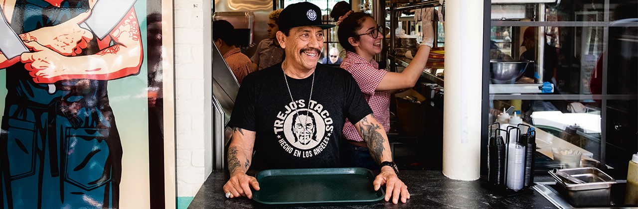 Danny Trejo at his restaurant