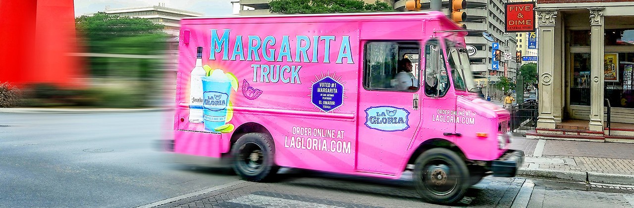 The La Gloria Margarita Truck zipping around San Antonio