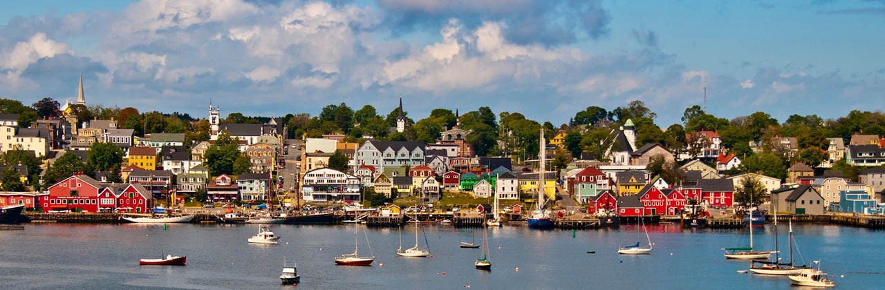 The colorful town of Lunenburg is a UNESCO World Heritage Site. | Photo by Steve Bly / Alamy Stock Photo 