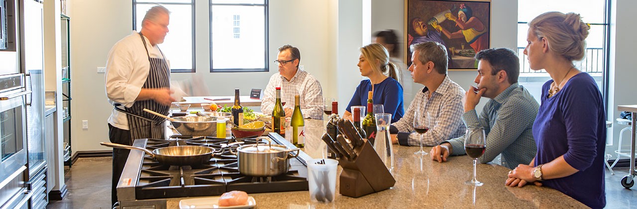 A cooking class at the Grand Bohemian Hotel Mountain Brook