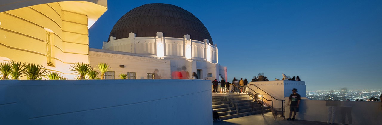 Griffith Park Observatory at night