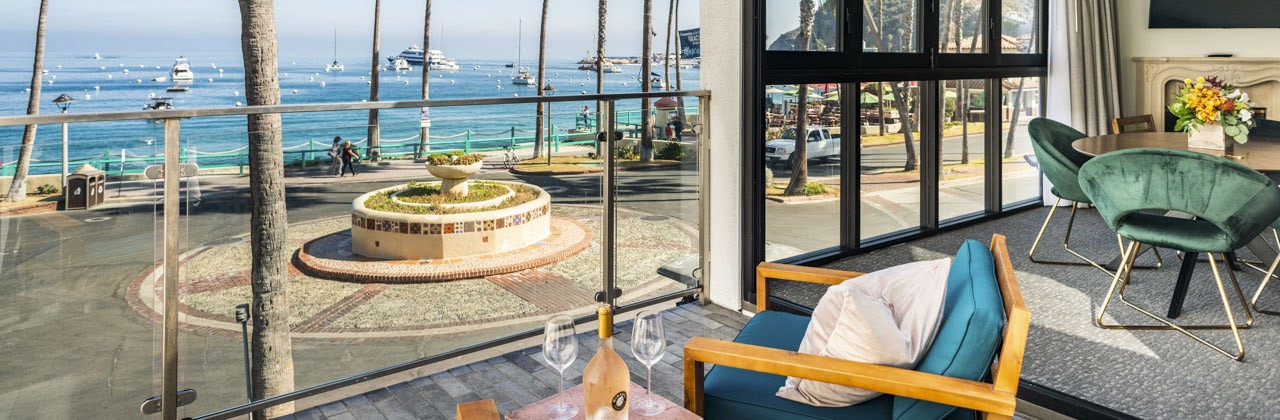 The Bellanca Hotel has views of Avalon Harbor. | Photo courtesy Eat.Drink.Sleep.Hospitality