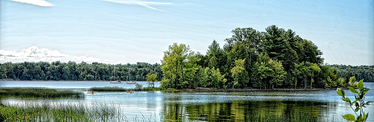 Lake Champlain straddles two countries, the U.S. and Canada. | Photo by Rena Trepanier