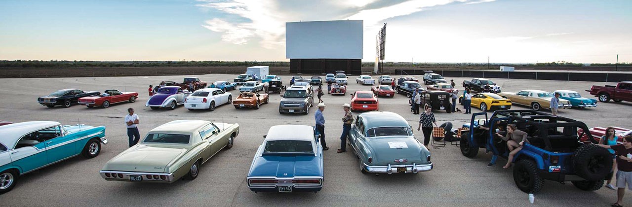 Stars & Stripes Drive-In Theatre in New Braunfels, Texas