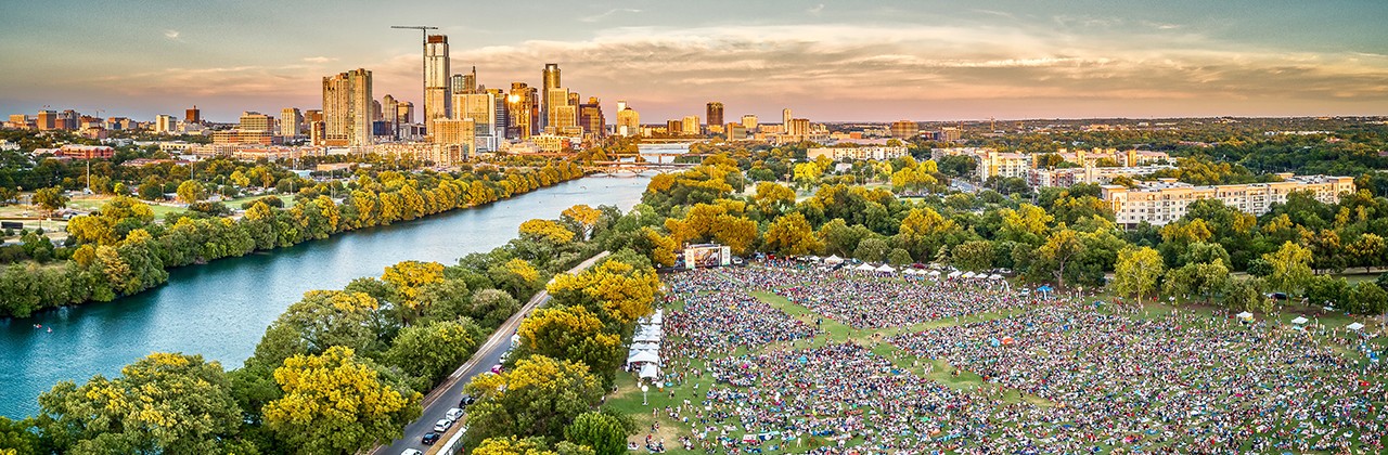 Fans gather at the Austin City Limits Music Festival in Zilker Park. | Photo by Ryan Conine/stock.adobe.com