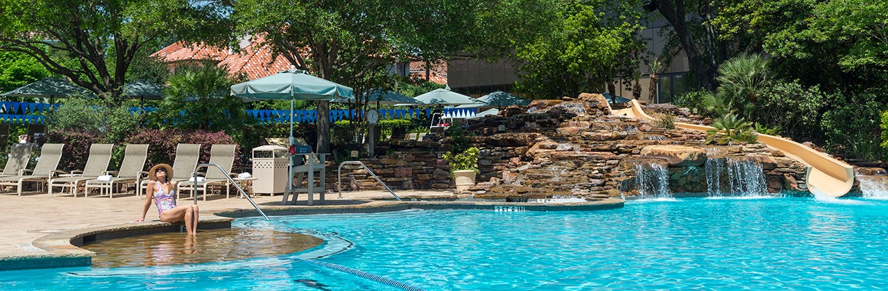 One of the three outdoor pools at The Houstonian. | Photo courtesy The Houstonian Hotel, Club and Spa/Hugh Hargrave