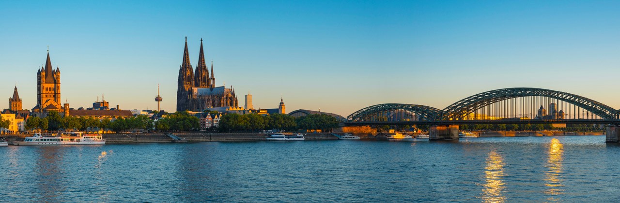 Panoramic view of Cologne, Germany