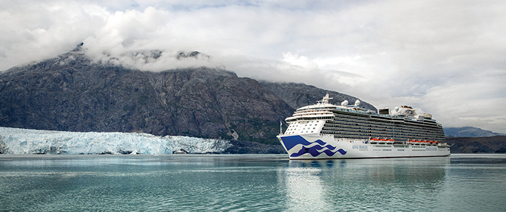 Princess Cruise ship in Glacier Bay Princess Cruise ship in Glacier Bay