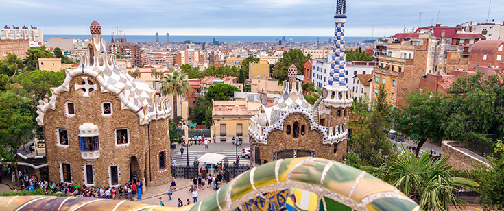 Park Guell, Barcelona, Spain Park Guell, Barcelona, Spain
