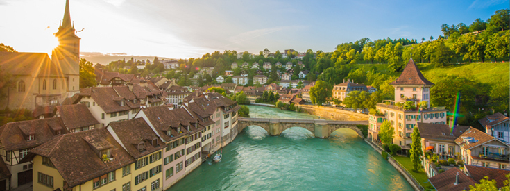 Arial view of Bern City, Switzerland Arial view of Bern City, Switzerland