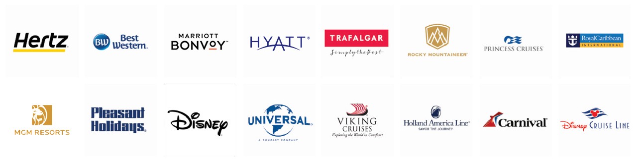 Travel partner logos