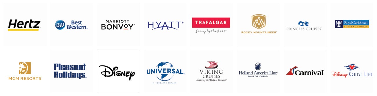 Travel partner logos Travel partner logos