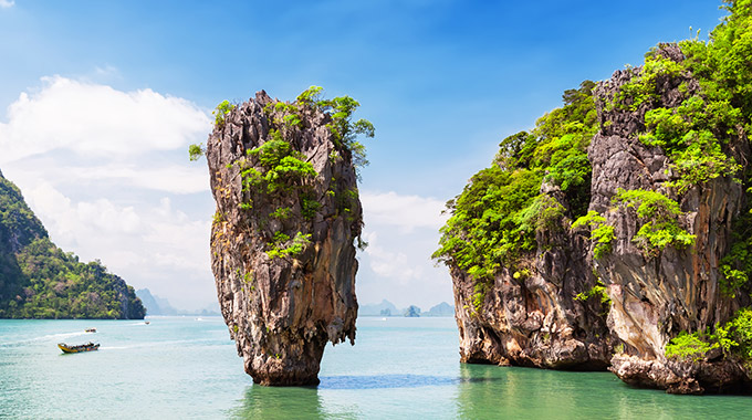 An island in Phang Nga Bay in southern Thailand