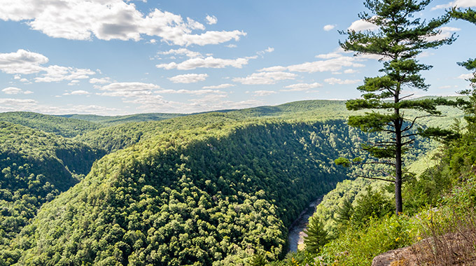 A view of Pine Creek Gorge from nearby Leonard Harrison State Park