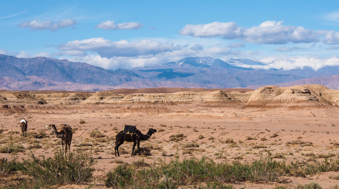 The Atlas Mountains on the way to Ouarzazate