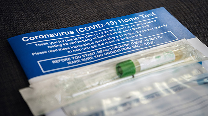 A home COVID-19 test kit