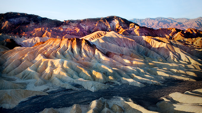 The badlands at Zabriskie Point in Death Valley National Park