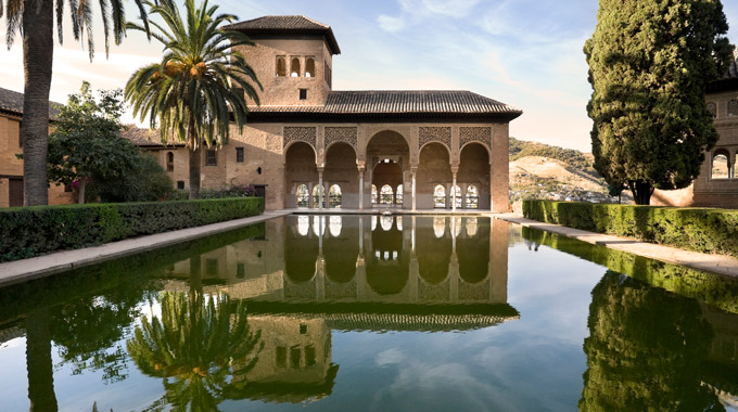 Part of the Alhambra in Andalusia, Spain