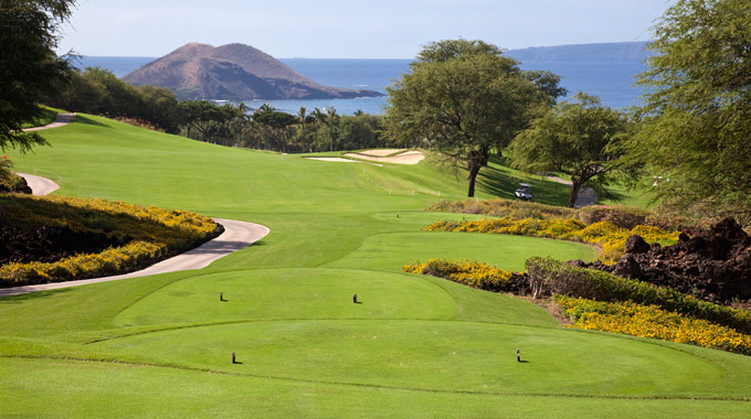 A golf course in Wailea on Maui