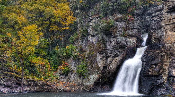 A view of Linville Falls