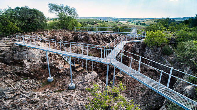 A dig site at the Cradle of Humankind World Heritage Site