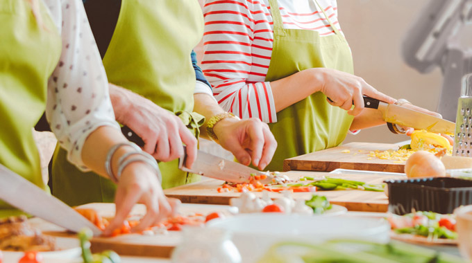 People cooking