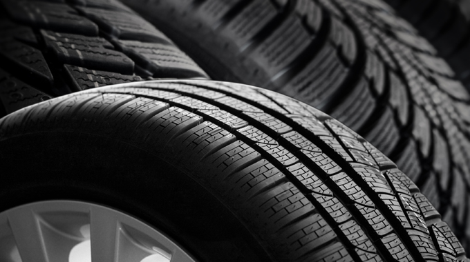 tires tread closeup