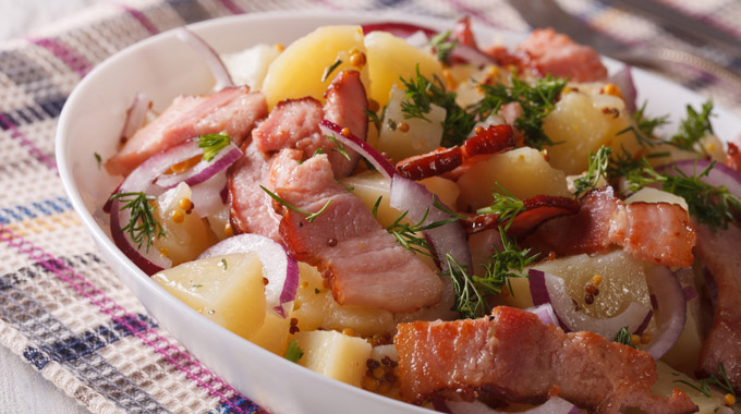 German potato salad with bacon