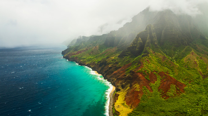 Na Pali Coast in Kaua'i