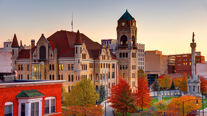 The Lackawanna County Courthouse in Scranton, Pennsylvania.