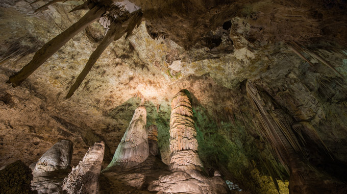 The Hall of the White Giant in Carlsbad Caverns National Park