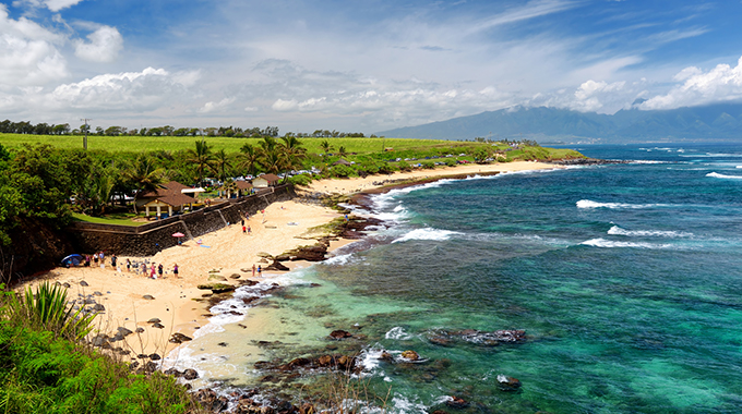 Aerial view of Hookipa Beach Park