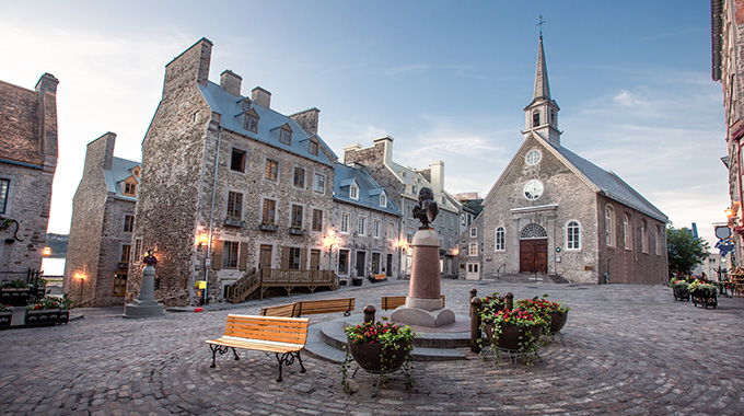 The Place-Royale in Quebec City.