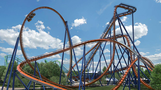 The Valravn roller coaster at Cedar Point.