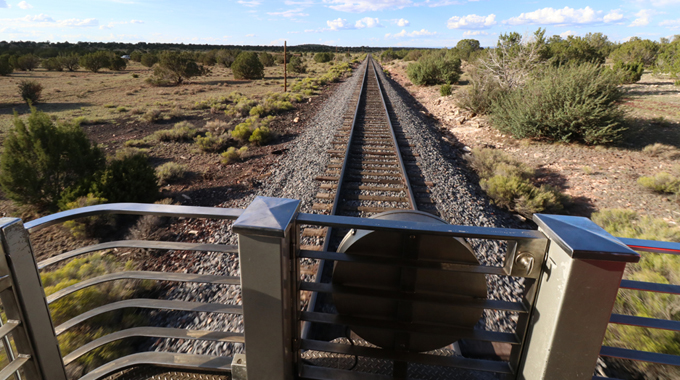 Caboose view Grand Canyon Railway