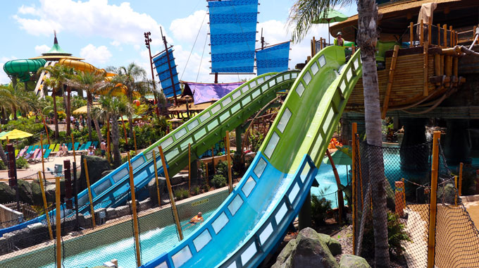 Krakatau Aqua Coaster first drop