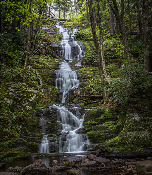 A waterfall at Delaware Water Gap National Recreation Area