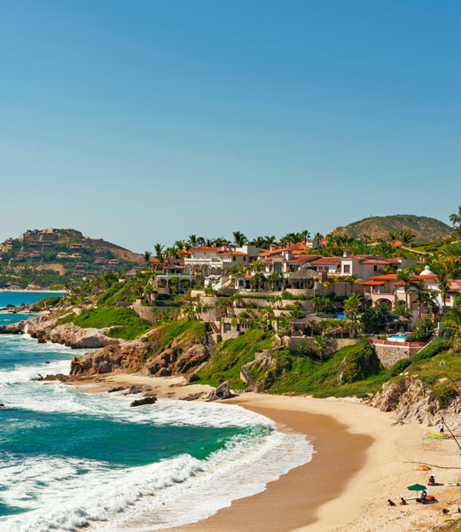 A beach view of Los Cabos