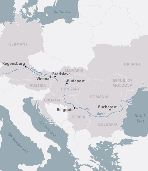 A map of the Danube