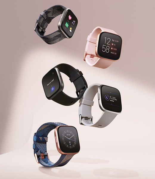 5 models of Fitbit wearable fitness trackers