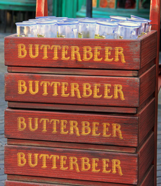 Butterbeer mugs on display